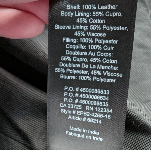 Aritzia Talula Hendrix Leather Jacket Biker  Black Silver Hardware Women's Med - Picture 16 of 16